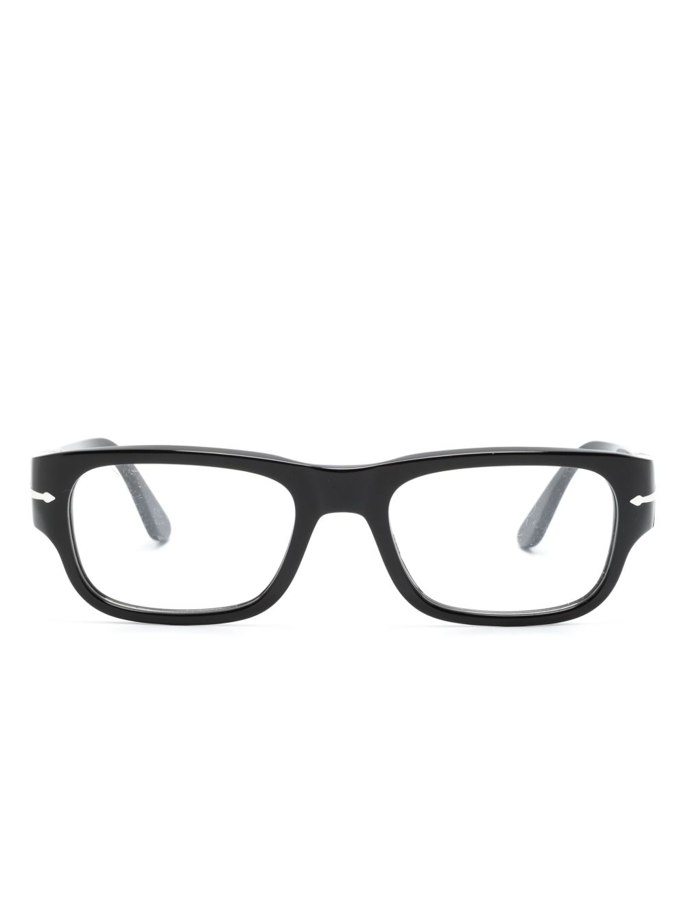 Persol PO3324V 长方形镜框眼镜 - 黑色