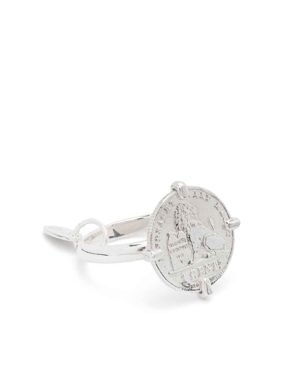 Wouters & Hendrix coin-appliqué ring - 银色