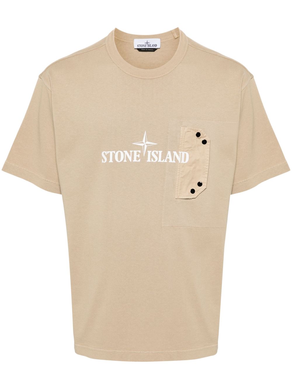 Stone Island logo印花T恤 - 中性色