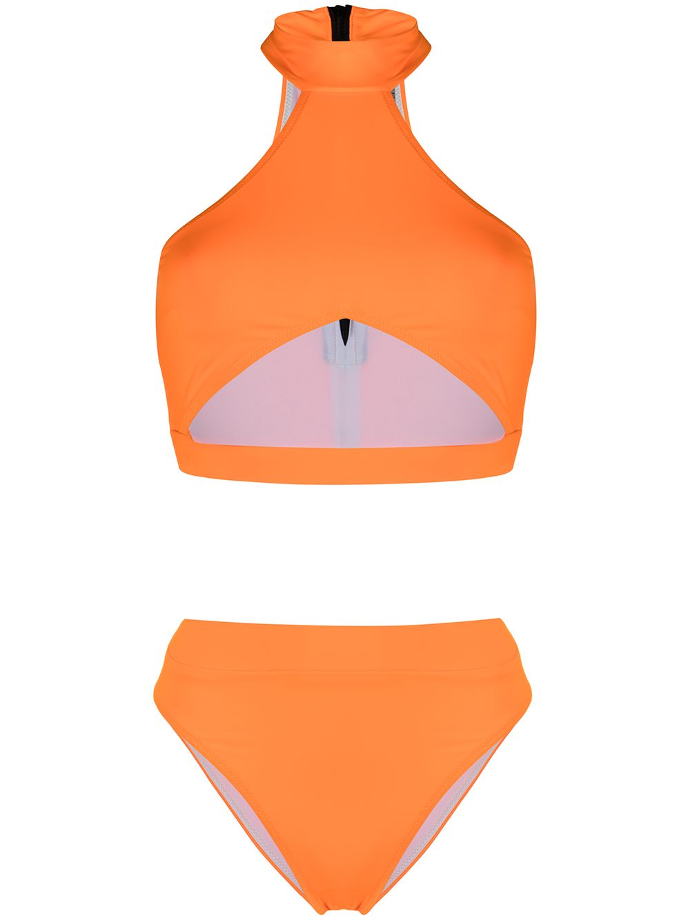 Noire Swimwear Bahamas 镂空两件式比基尼 - 橘色