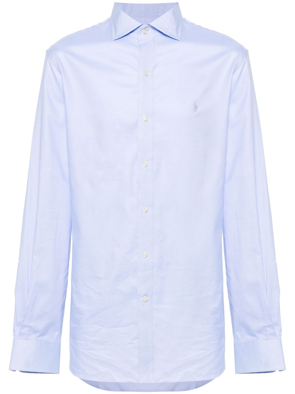 Polo Ralph Lauren Polo Pony 刺绣棉衬衫 - 蓝色