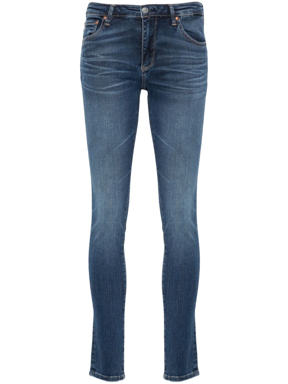 AG Jeans 低腰紧身牛仔裤 - 蓝色