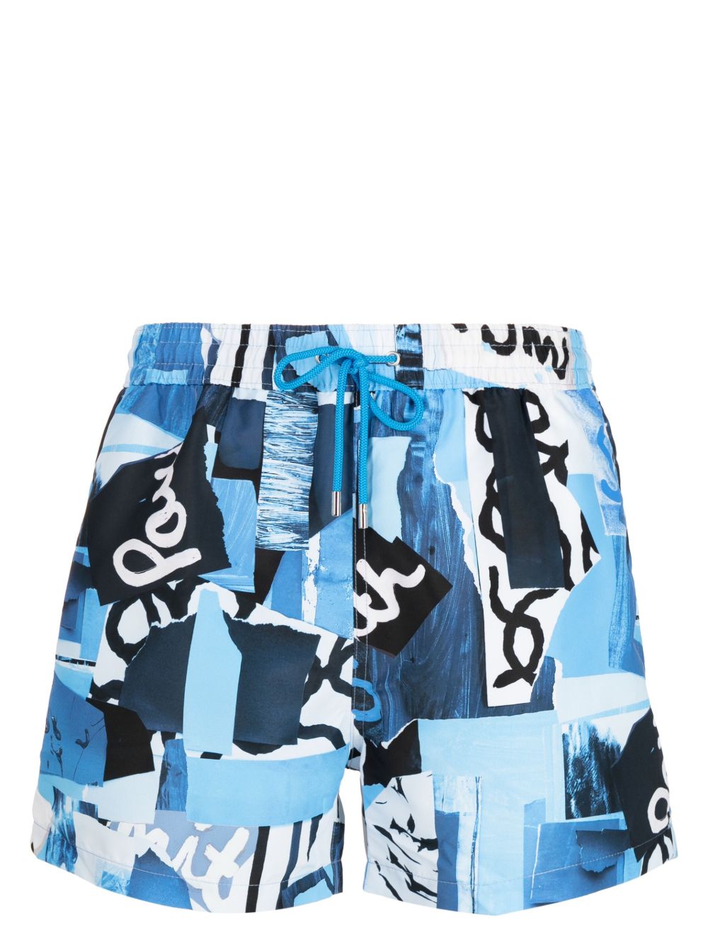 Paul Smith logo印花泳裤 - 蓝色