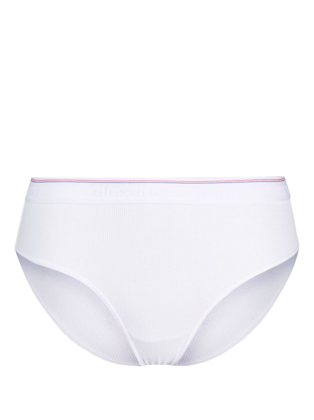 Alexander Wang logo提花三角内裤 - 白色