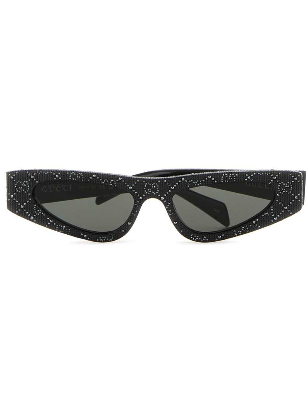 Gucci Eyewear GG 猫眼框太阳眼镜 - 黑色