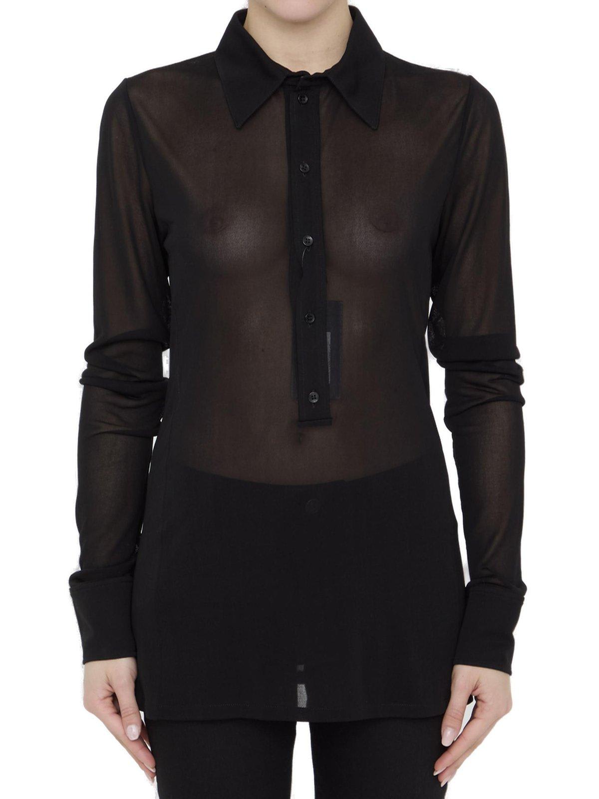 Saint Laurent Buttoned Long-sleeved Shirt
