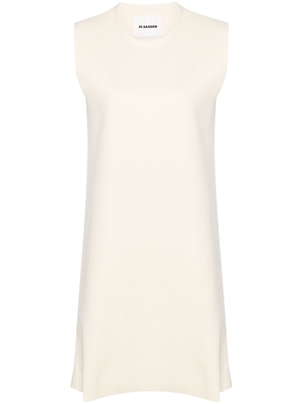 Jil Sander 无袖迷你连衣裙 - 中性色