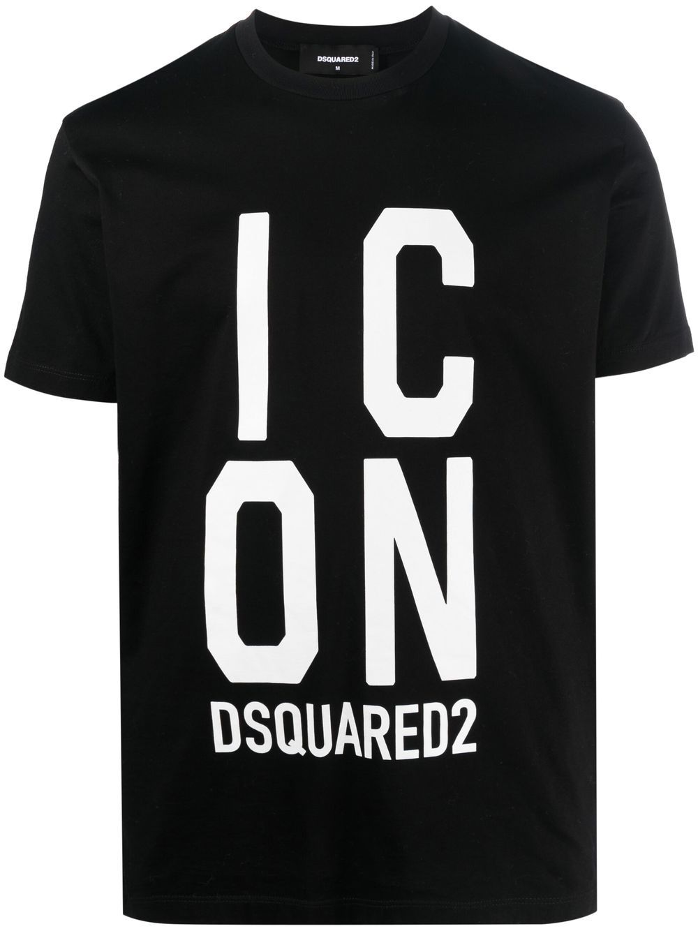 DSQUARED2 Icon logo印花T恤 - 黑色