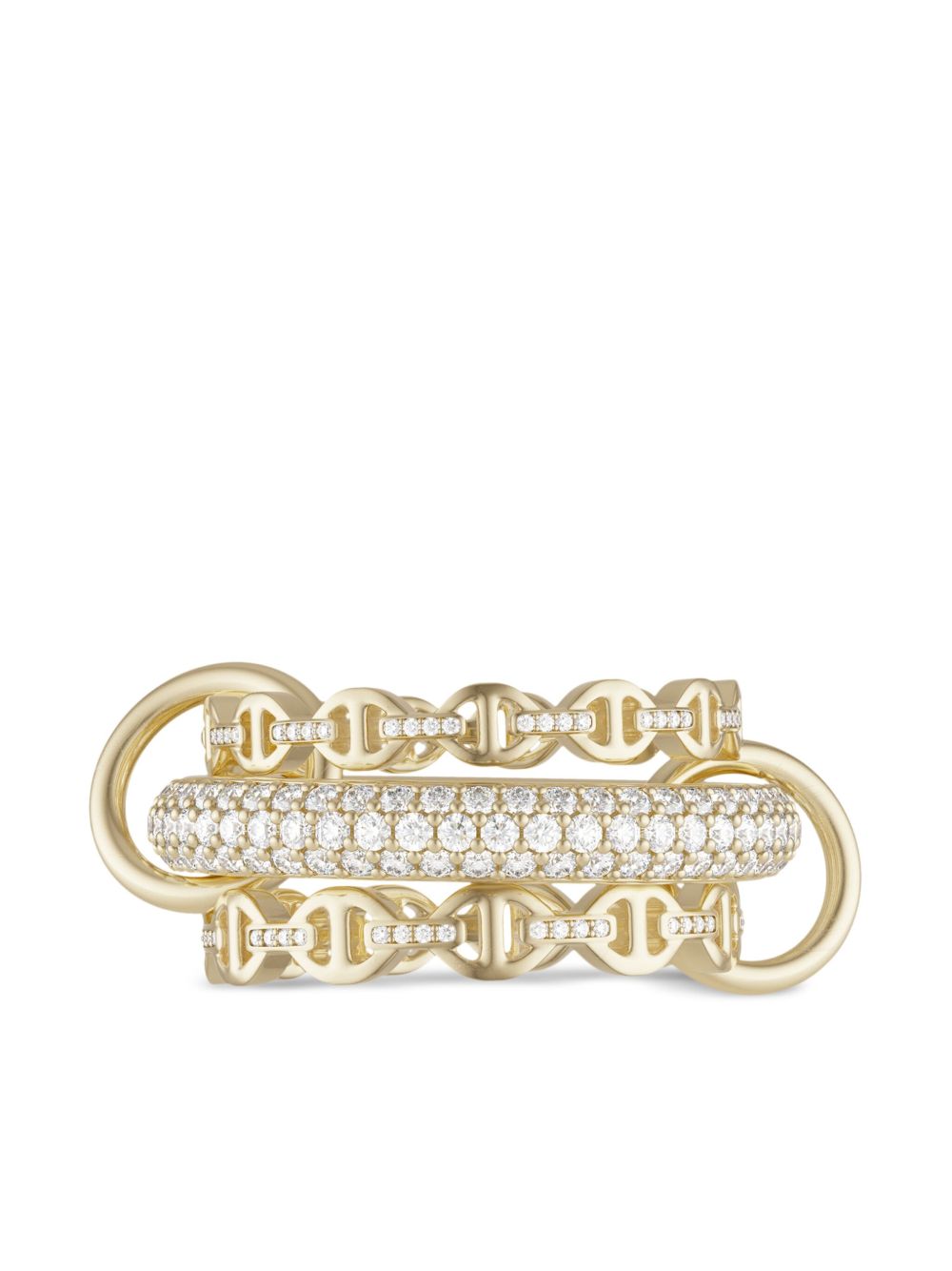Spinelli Kilcollin x Hoorsenbuhs Microdame SK 18K黄金钻石戒指 - 金色