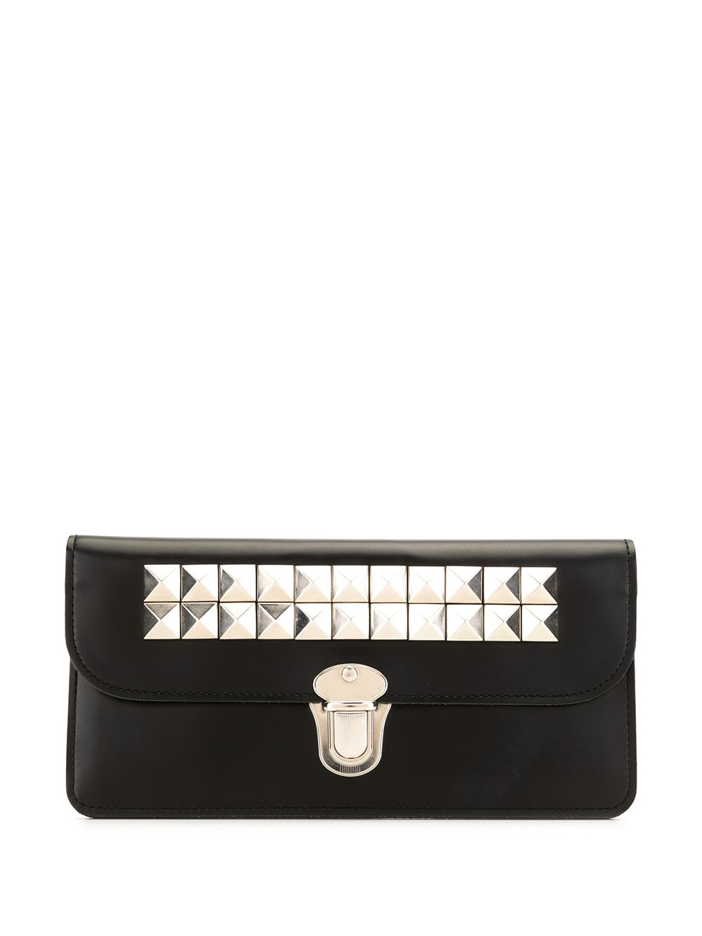Comme Des Garçons Wallet 铆钉皮质钱包 - 黑色