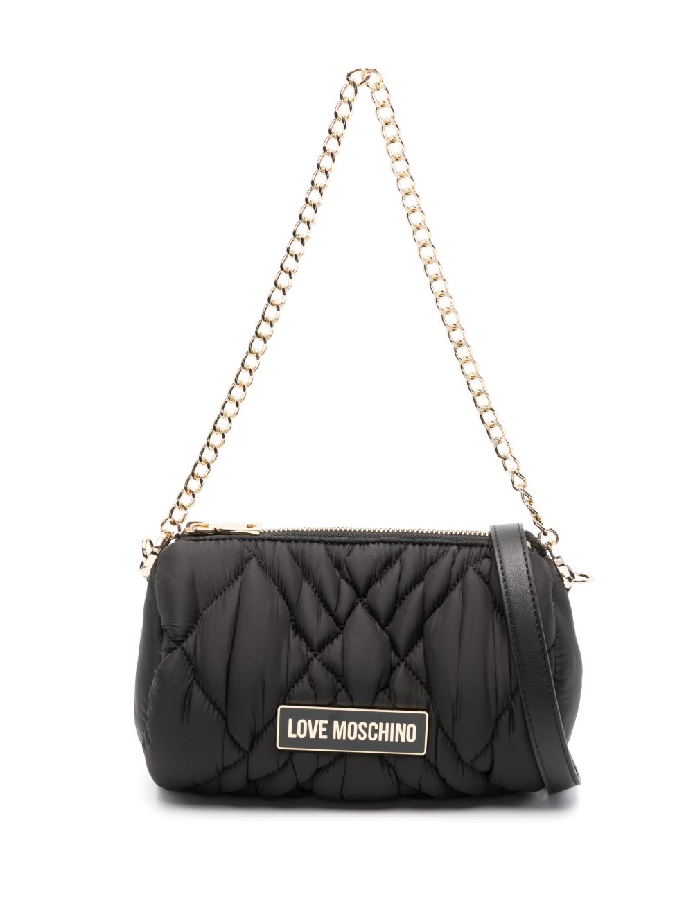 Love Moschino 绗缝手提包 - 黑色