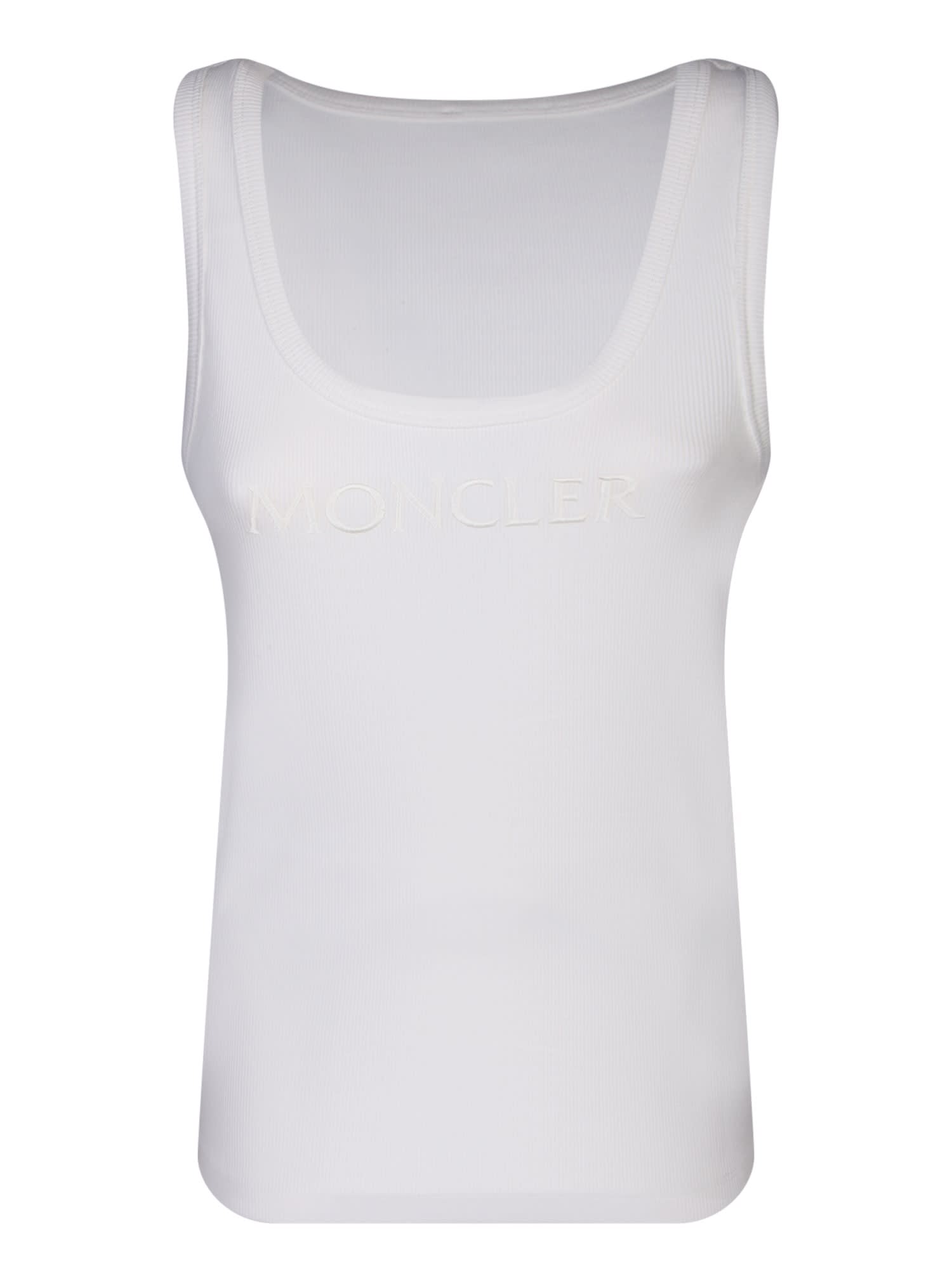 Moncler 罗纹刺绣logo背心