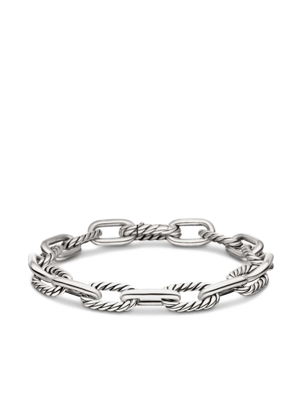 David Yurman 纯银 DY Madison 链式手链 - 银色