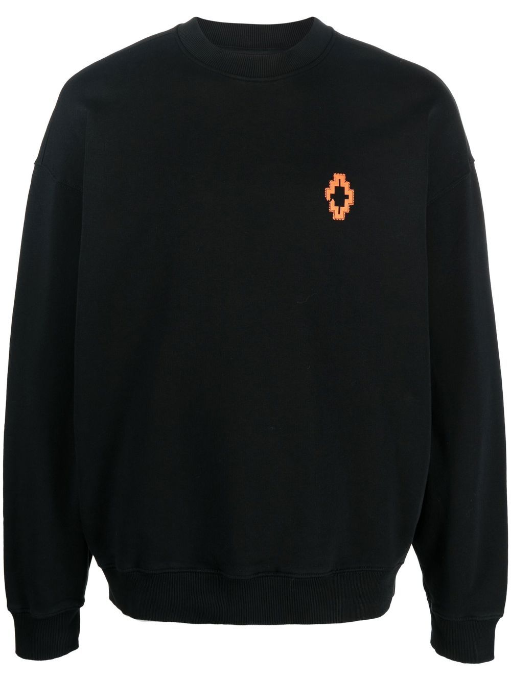 Marcelo Burlon County of Milan 流苏细节圆领卫衣 - 黑色