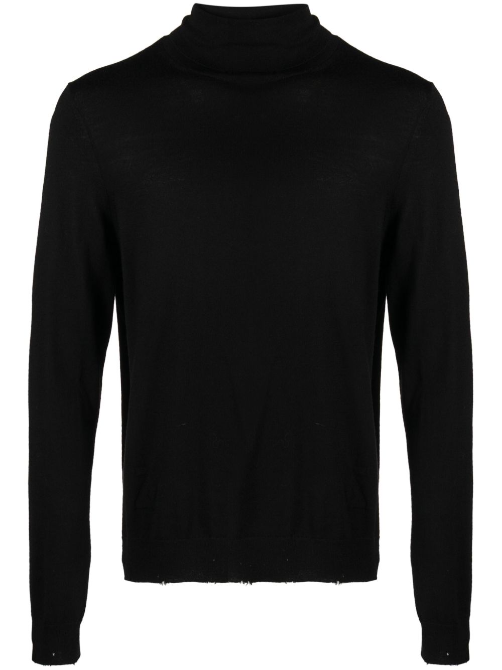 Zadig&Voltaire Bobby 细罗纹毛边毛衣 - 黑色