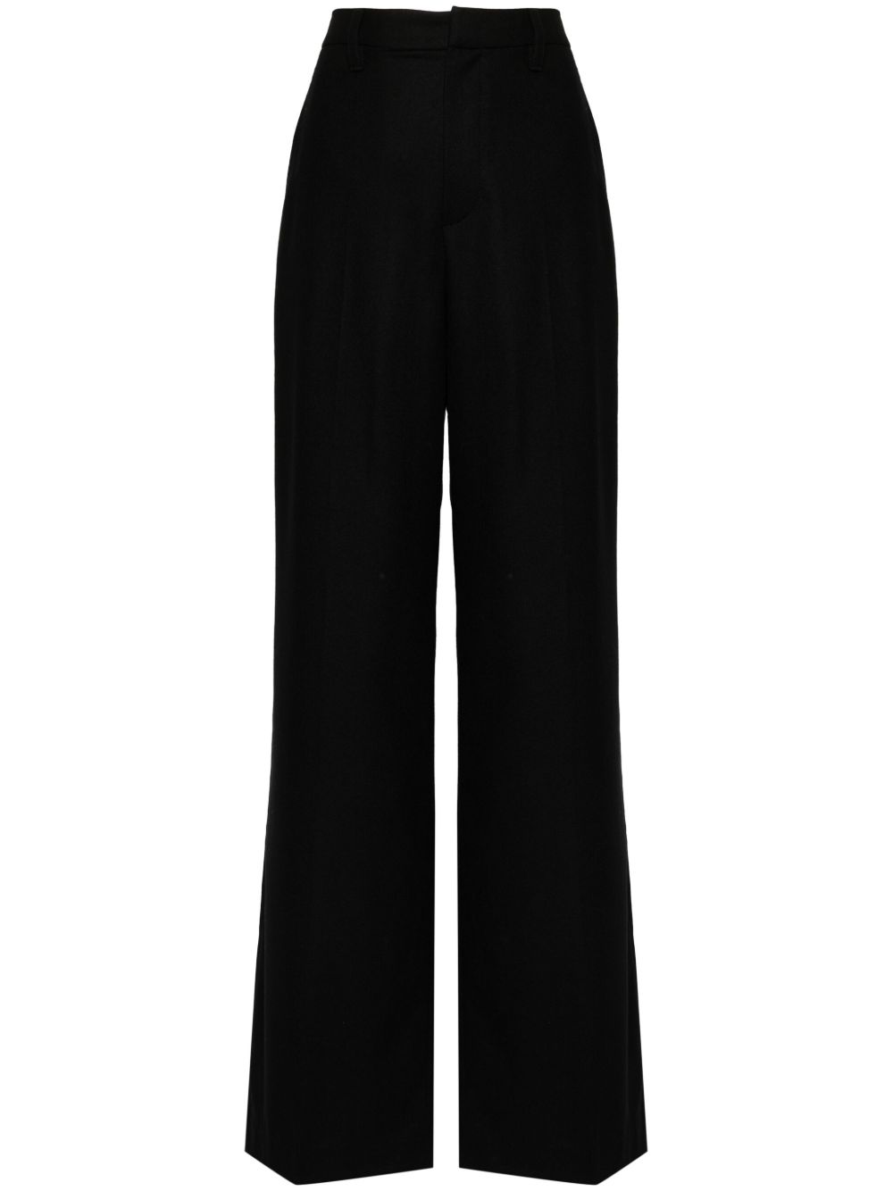 Brunello Cucinelli Monili 珠饰细节阔腿裤 - 黑色