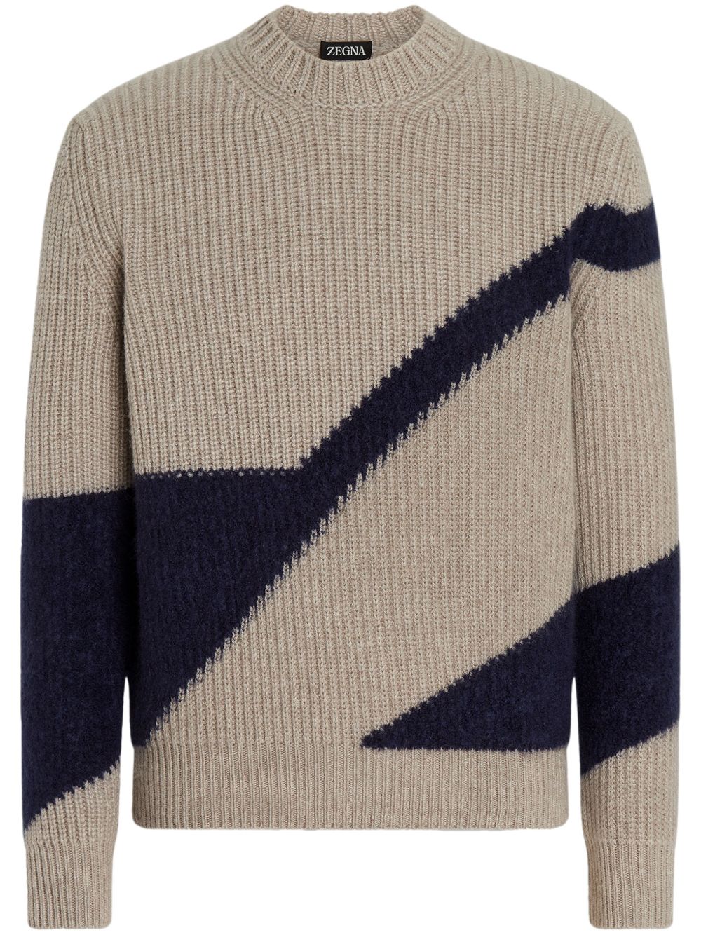Zegna 双色毛衣 - 中性色