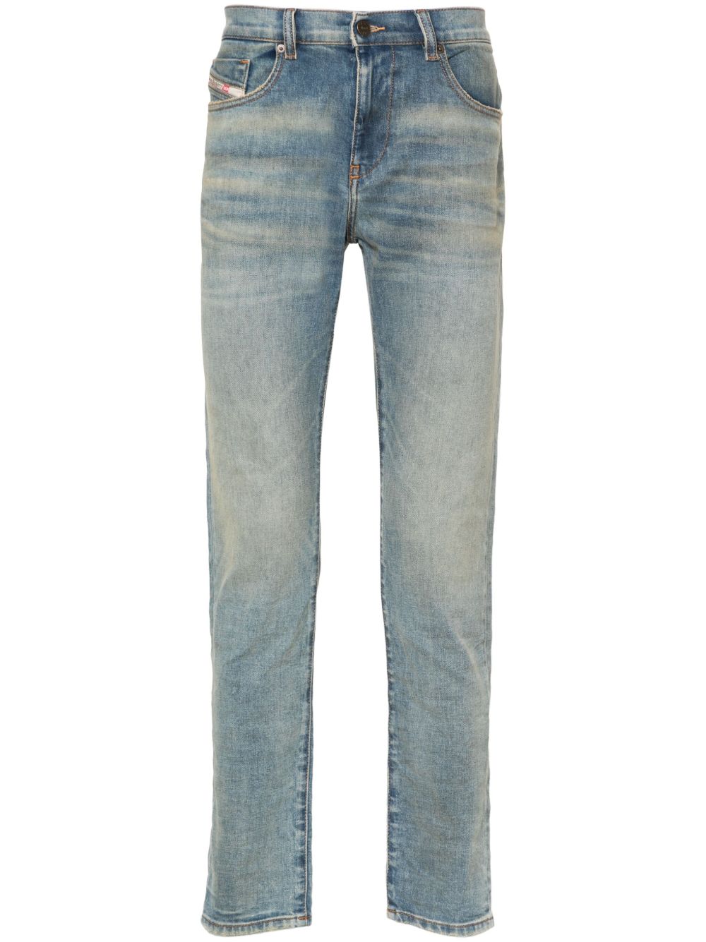 Diesel 2019 D-Strukt 09h50 中腰修身牛仔裤 - 蓝色