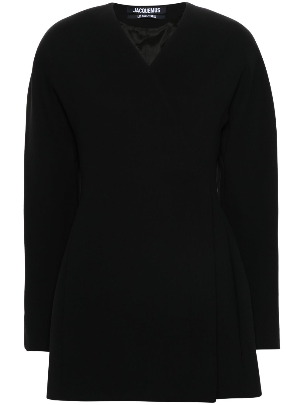 Jacquemus La Oval Robe 迷你连衣裙 - 黑色