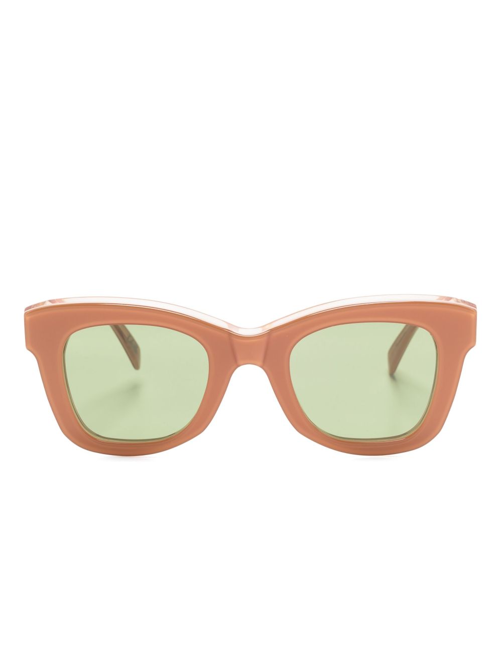 Retrosuperfuture Altura wayfarer镜框太阳眼镜 - 褐色