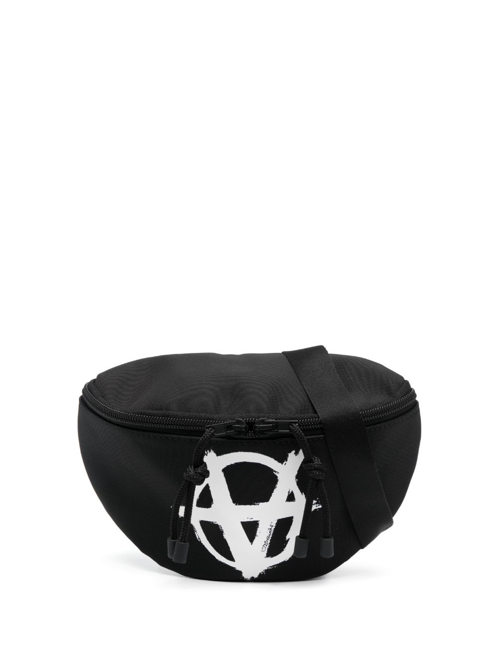 VETEMENTS logo印花腰包 - 黑色
