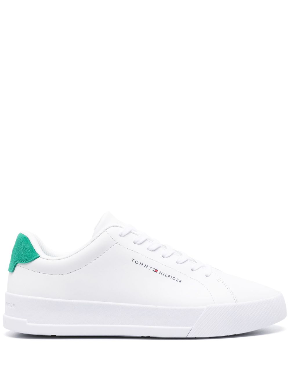 Tommy Hilfiger Court 皮质低帮运动鞋 - 白色
