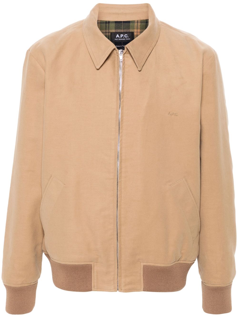 A.P.C. logo刺绣夹克 - 中性色