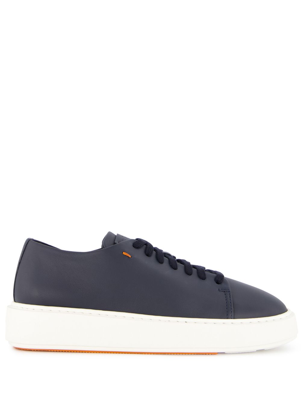 Santoni 皮质运动鞋 - 蓝色