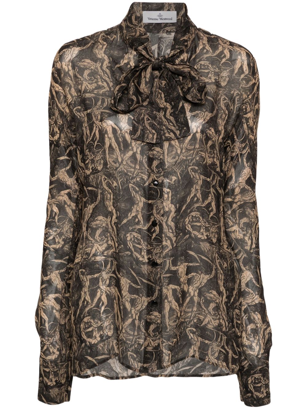 Vivienne Westwood Metro Evolution of Man 印花衬衫 - 中性色