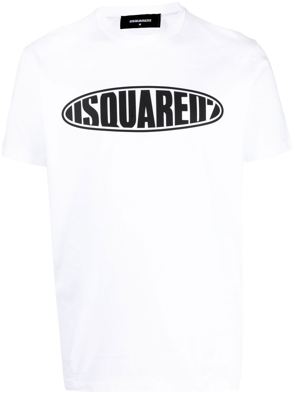 DSQUARED2 logo印花短袖T恤 - 白色
