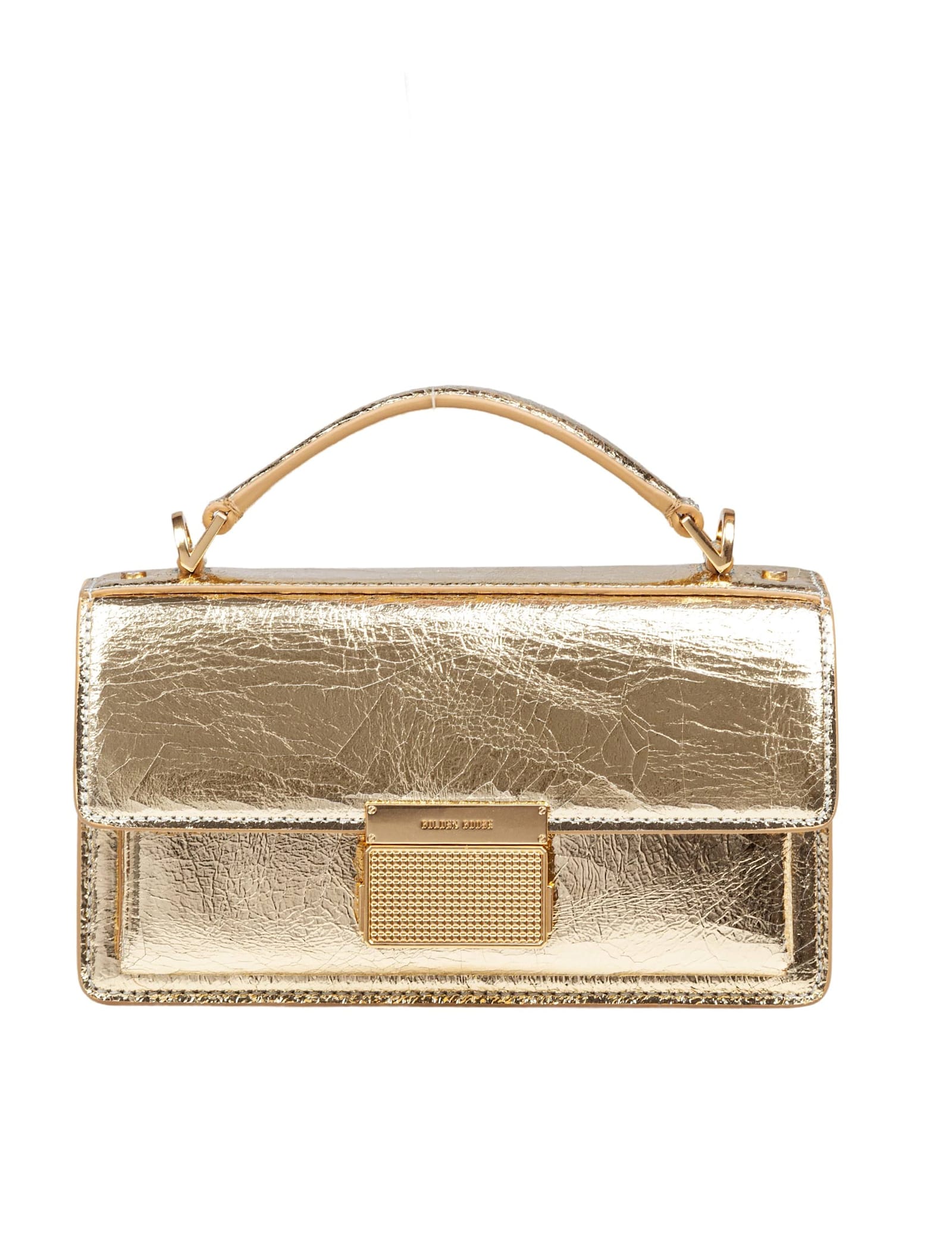 Golden Goose Venezia Small Handbag In Gold Color Leather