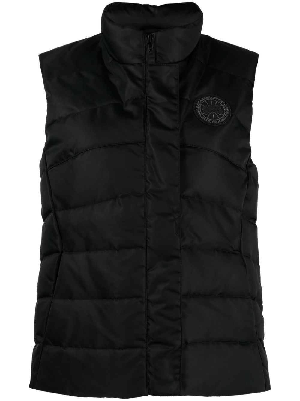 Canada Goose Freestyle logo贴花填充马甲 - 黑色