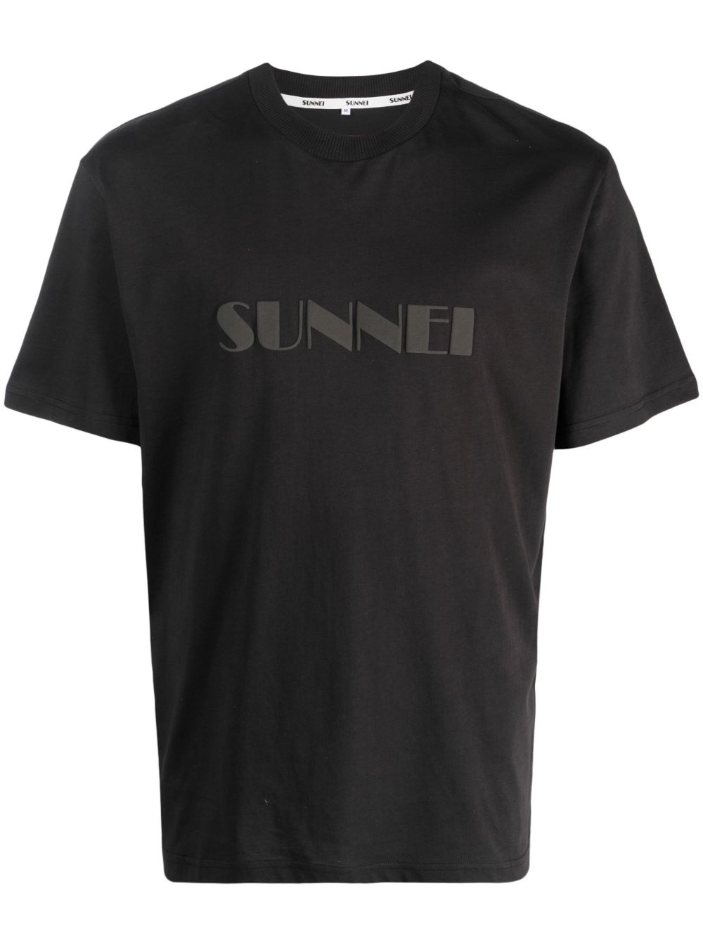 Sunnei logo印花棉T恤 - 黑色