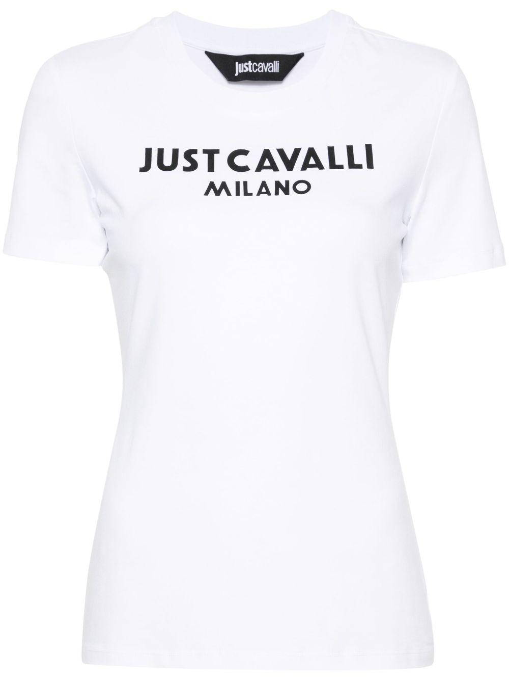 Just Cavalli logo印花T恤 - 白色