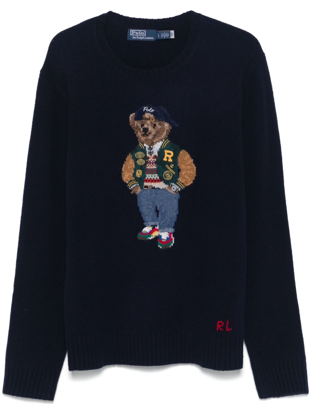 Polo Ralph Lauren Polo Bear 嵌花毛衣 - 蓝色
