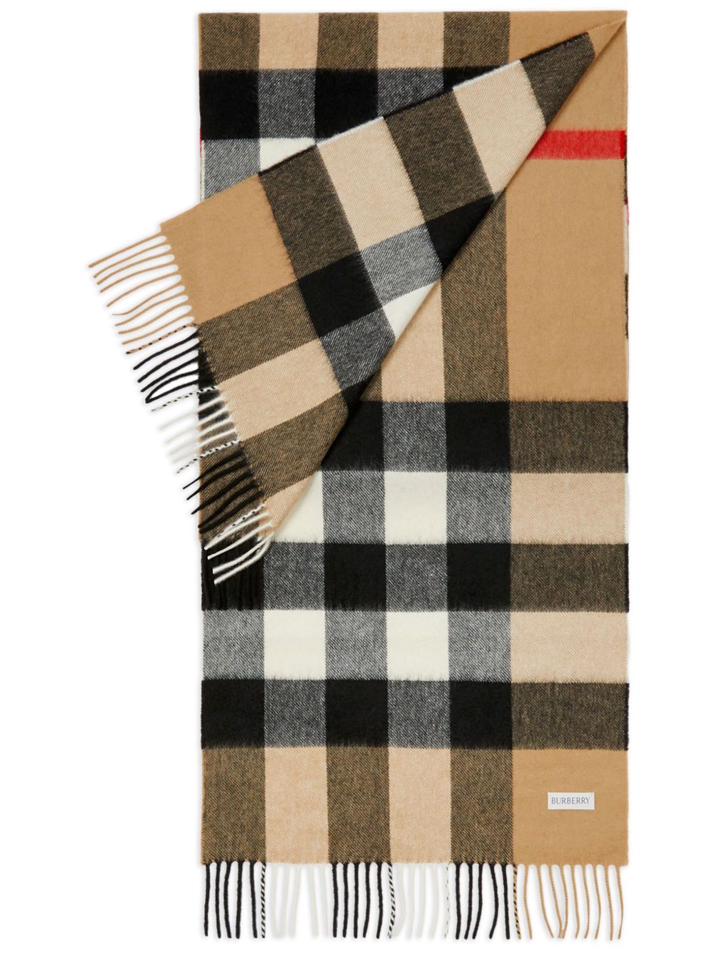 Burberry 经典格纹羊绒围巾 - 中性色