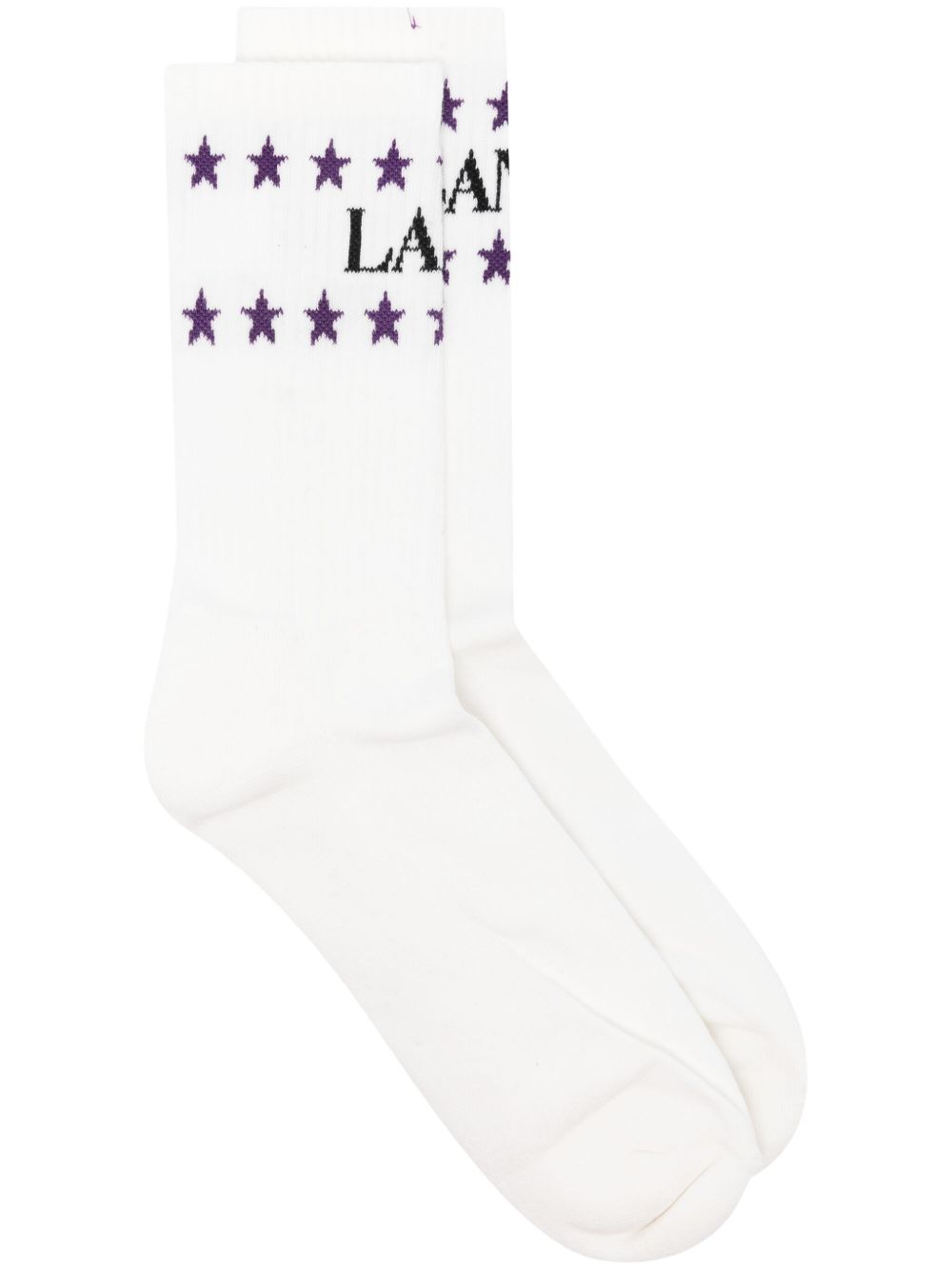 Lanvin x Future Stars 棉混纺针织袜 - 白色