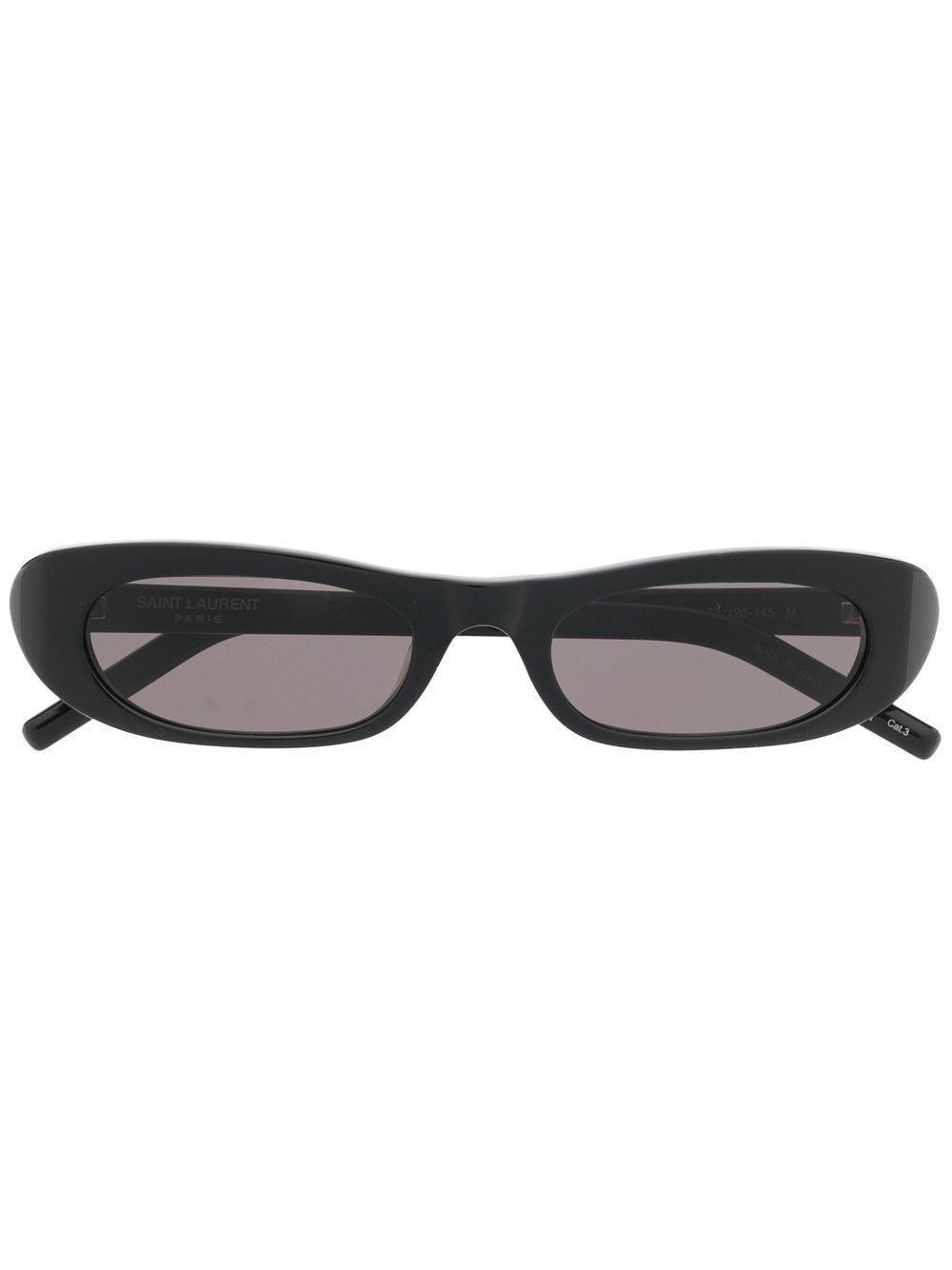 Saint Laurent Eyewear SL 557 椭圆形镜框太阳眼镜 - 黑色