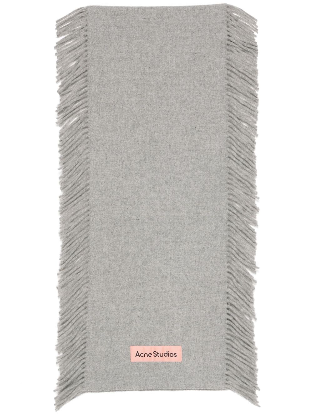 Acne Studios 流苏边围巾 - 灰色