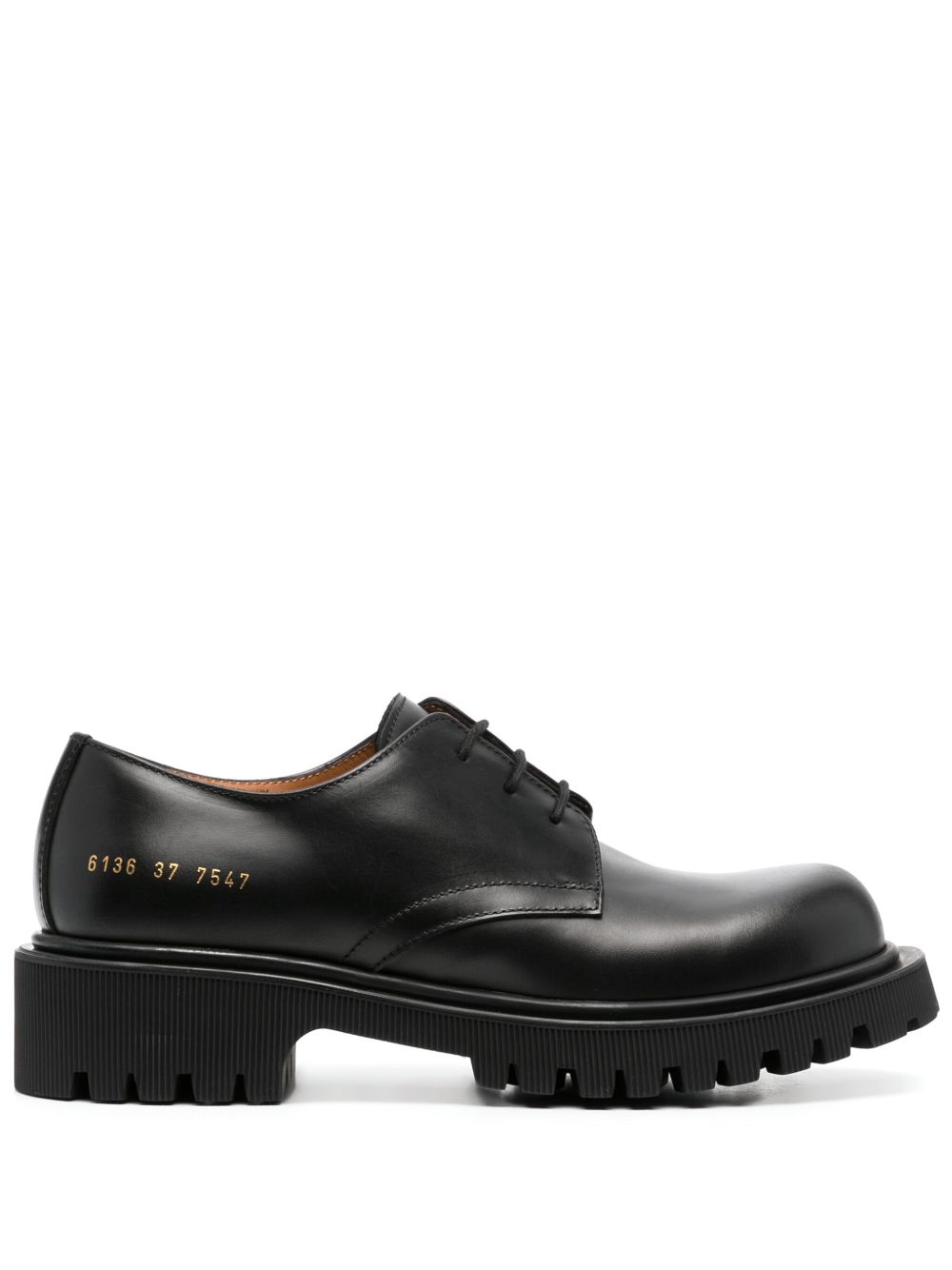 Common Projects 皮质系带牛津鞋 - 黑色