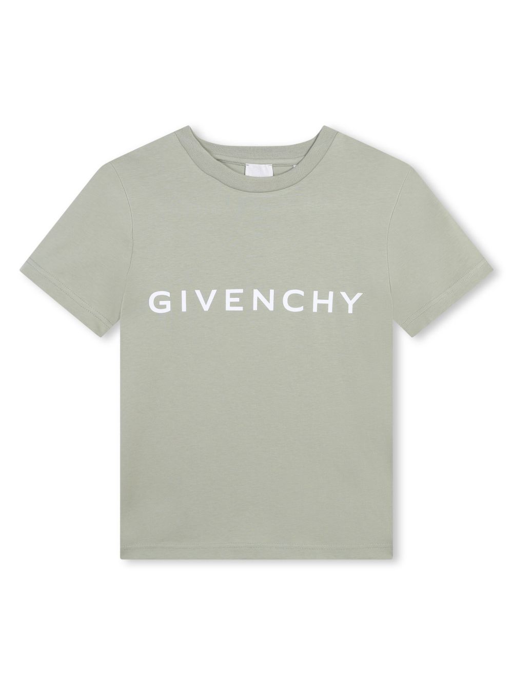 Givenchy Kids logo印花棉T恤 - 绿色