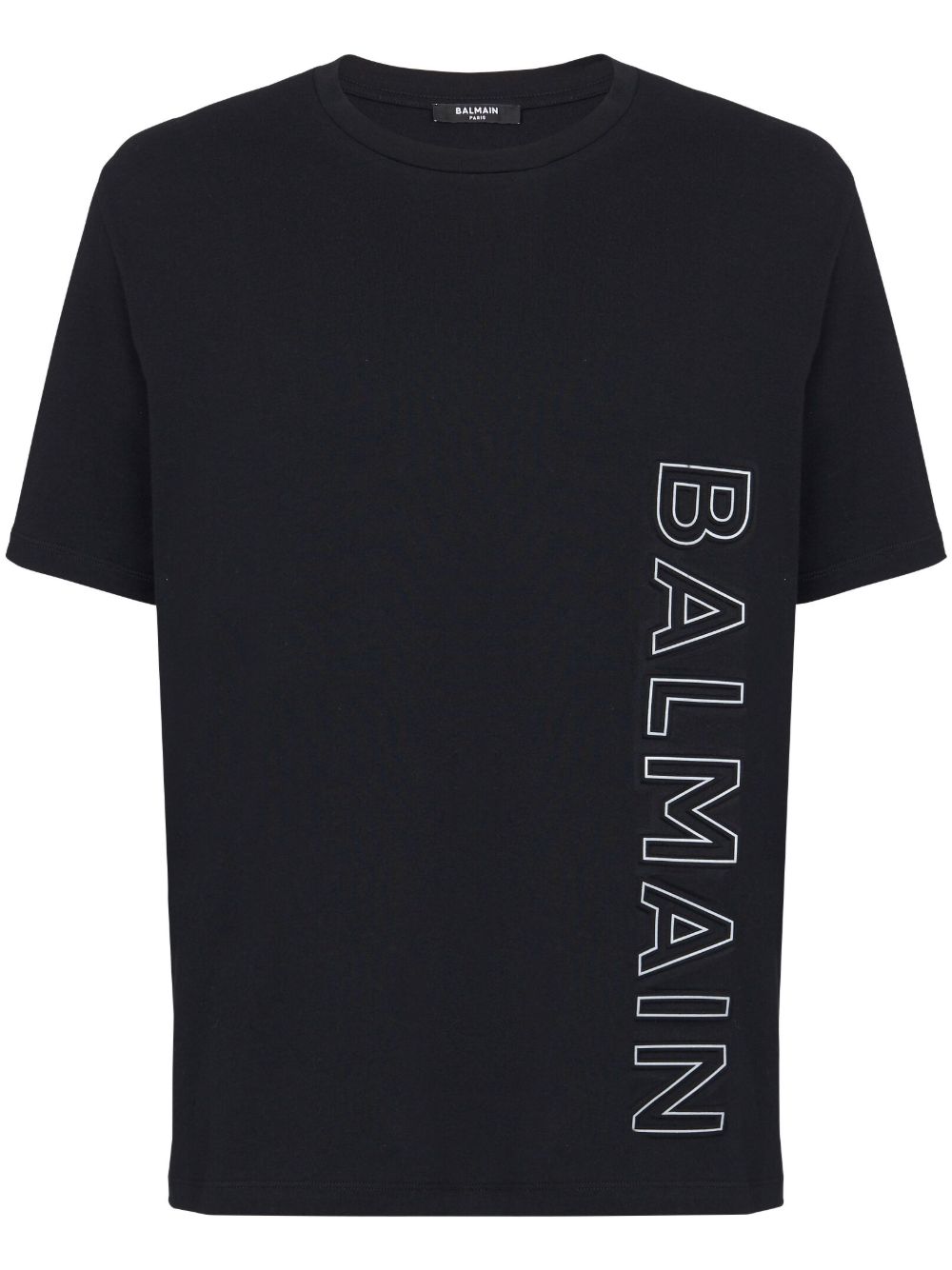 Balmain logo压纹T恤 - 黑色
