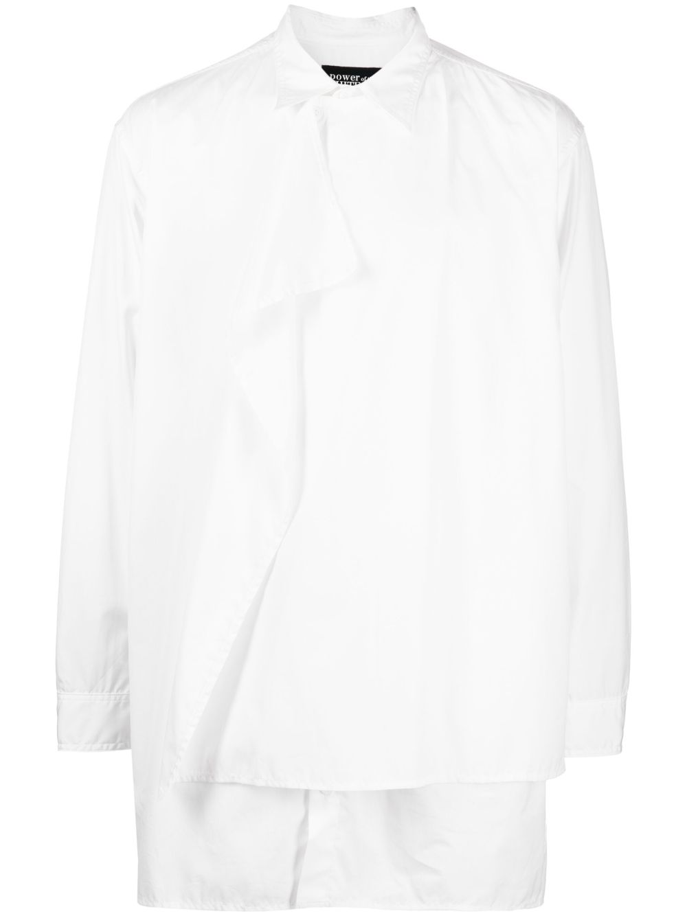 Yohji Yamamoto 长袖棉衬衫 - 白色