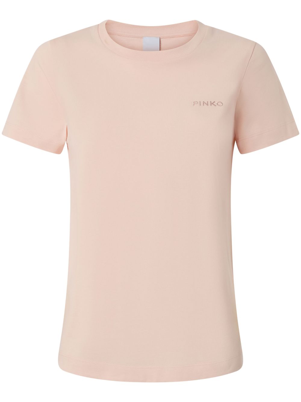 PINKO logo-embroidered T-shirt - 粉色