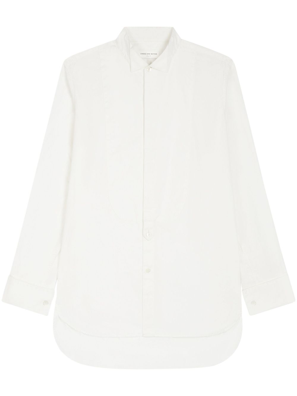 DRIES VAN NOTEN 双袖口棉衬衫 - 白色