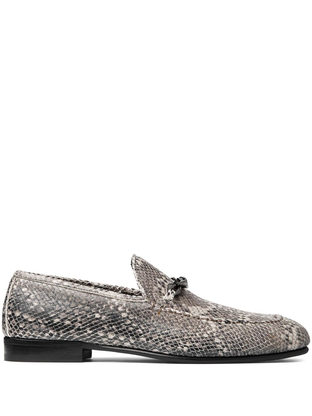 Jimmy Choo Marti Reverse 皮质乐福鞋 - 中性色