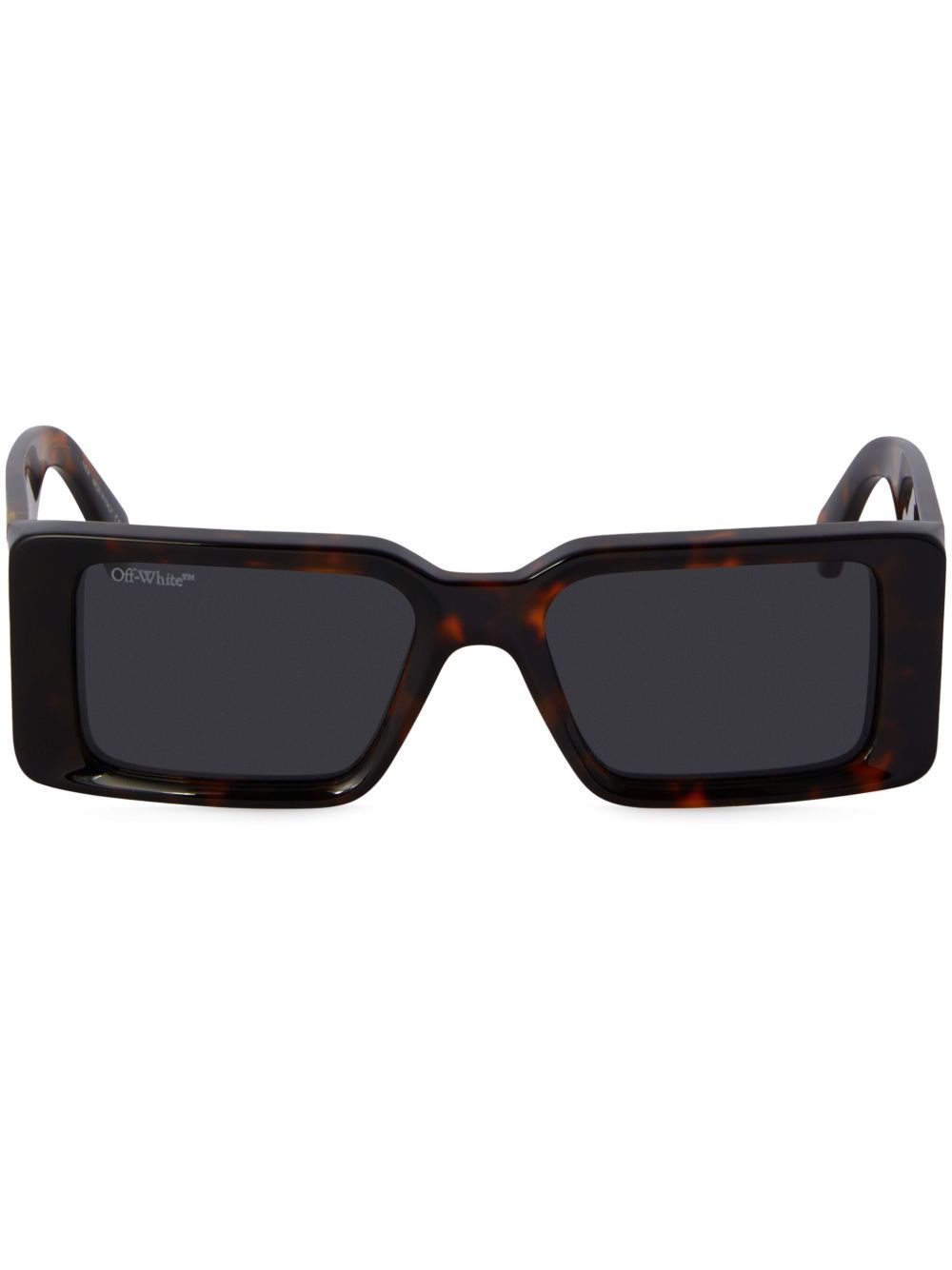 Off-White Eyewear Milano 玳瑁纹效果有色镜片太阳眼镜 - 褐色