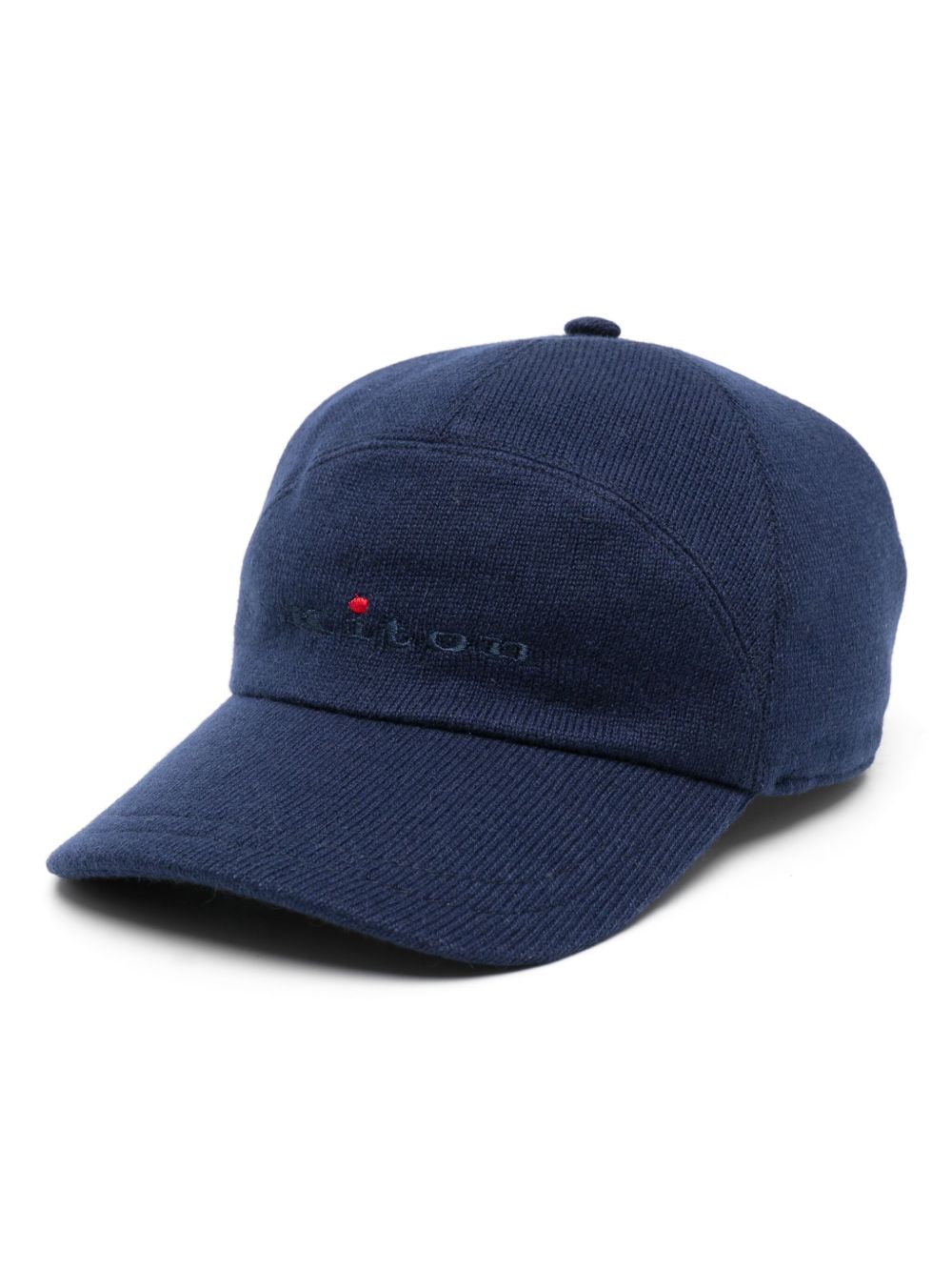 Kiton 羊绒棒球帽 - 蓝色