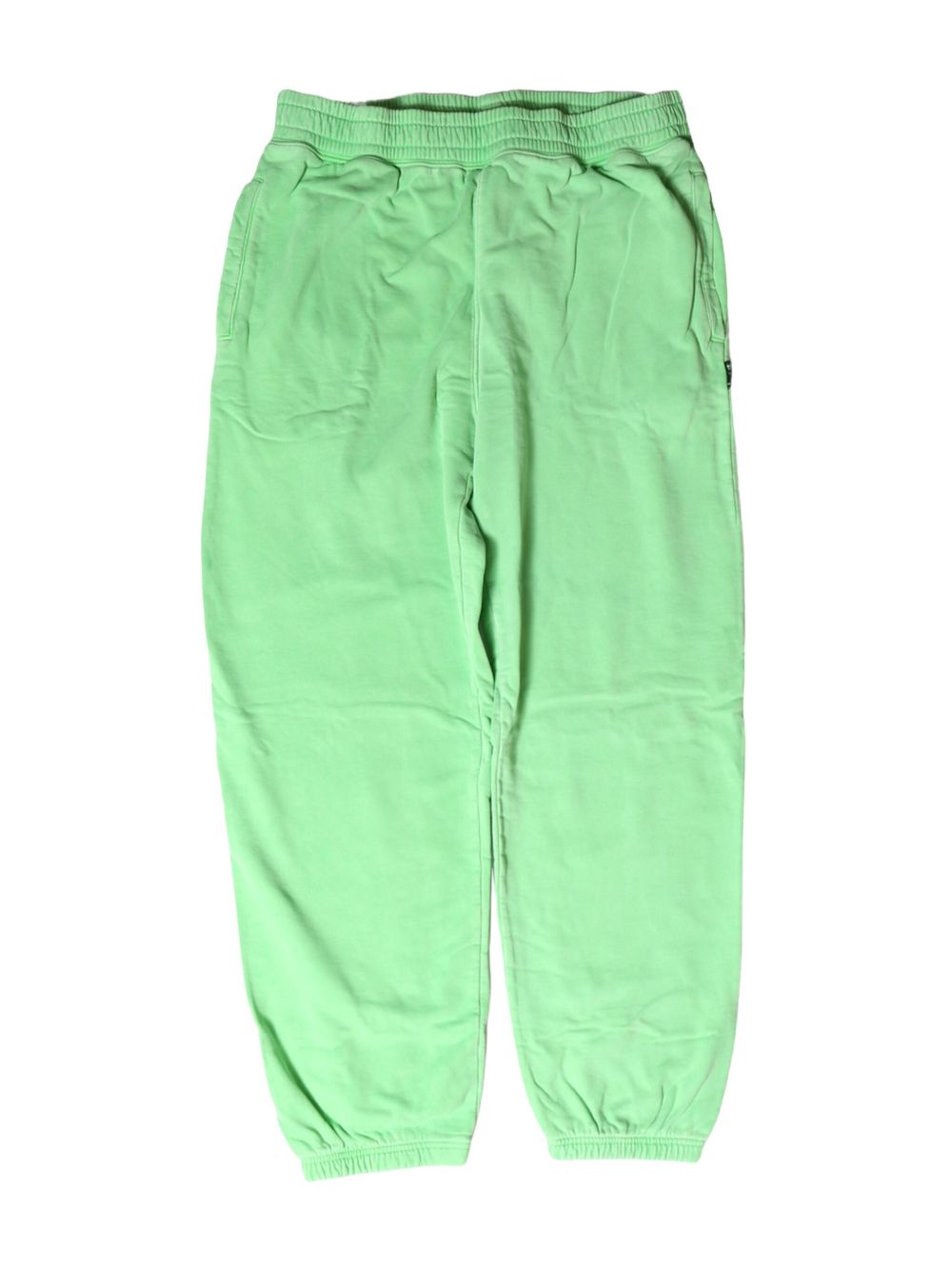 Stüssy logo-appliqué drawstring track pants - 绿色
