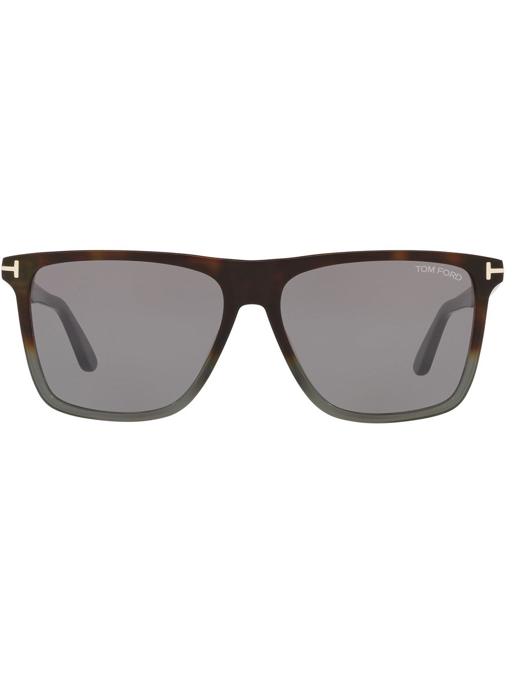 TOM FORD Eyewear FT0832 长方形镜框太阳眼镜 - 绿色